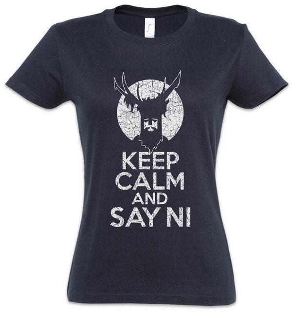 Urban Backwoods Print-Shirt Keep Calm And Say Ni Damen T-Shirt Monty Of Pyt günstig online kaufen