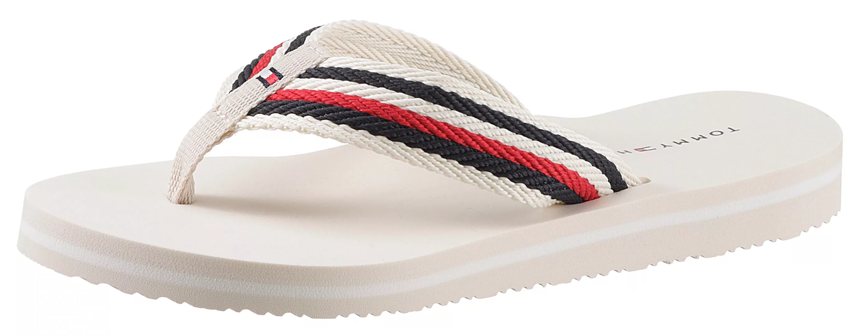 Tommy Hilfiger Zehentrenner "TOMMY ESSENTIAL COMFORT SANDAL", mit gestreift günstig online kaufen