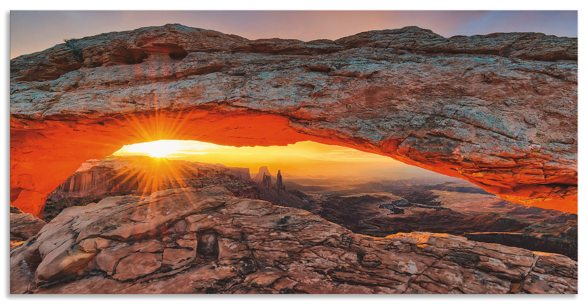 Artland Wandbild »Iconic Mesa Arch«, Felsen, (1 St.), als Alubild, Outdoorb günstig online kaufen