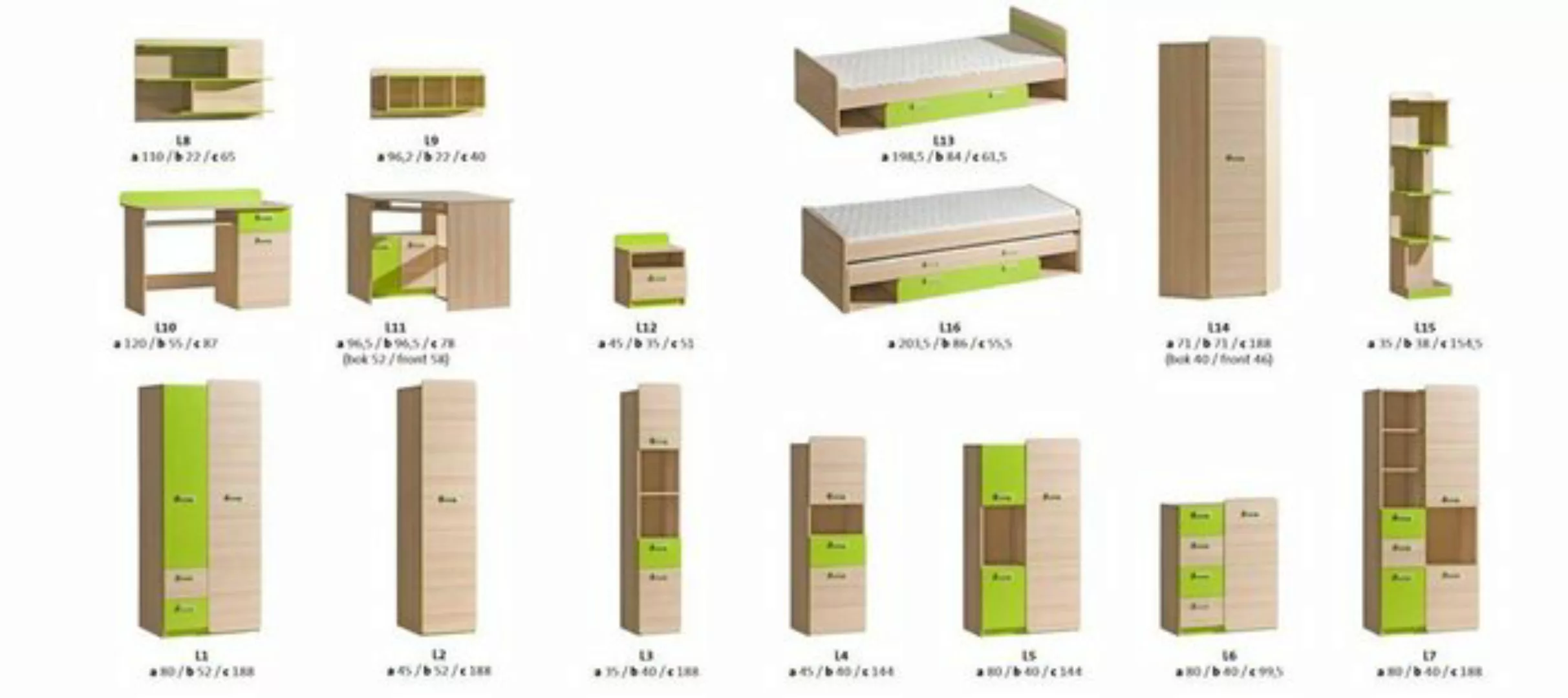 JVmoebel Kinderbett, Doppelbett Matratzen Schublade Doppel Holz Betten Bett günstig online kaufen
