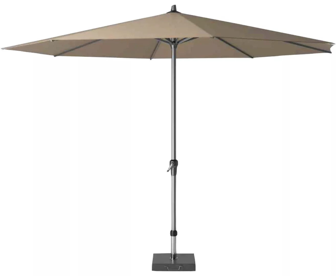 Siena Garden Marktschirm Avio Ø 350 cm Taupe mit Kurbelmechanik günstig online kaufen