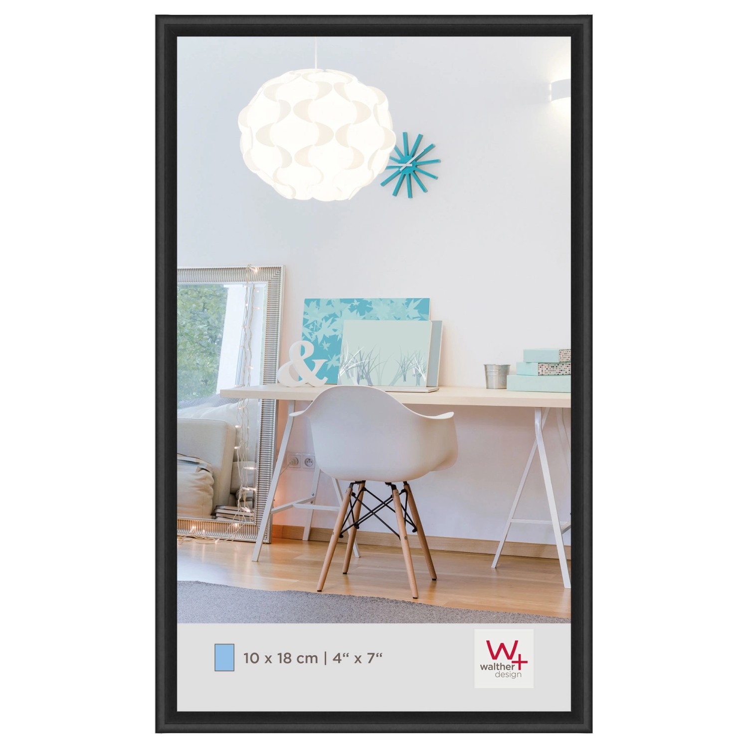 walther design New Lifestyle Kunststoff Bilderrahmen 10x18 cm KV118B günstig online kaufen