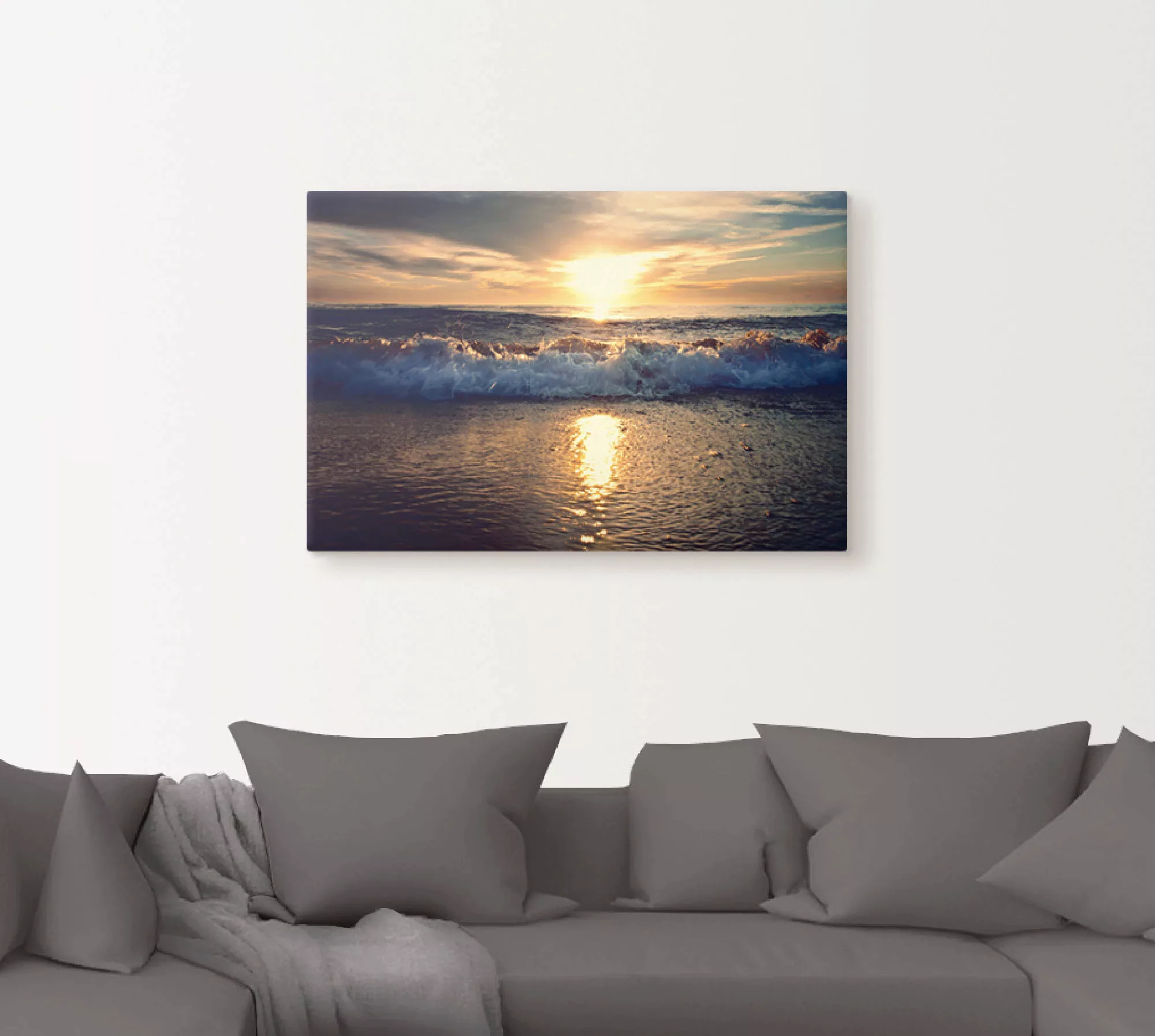 Artland Wandbild »Sonnenuntergang am Meer«, Gewässer, (1 St.), als Alubild, günstig online kaufen