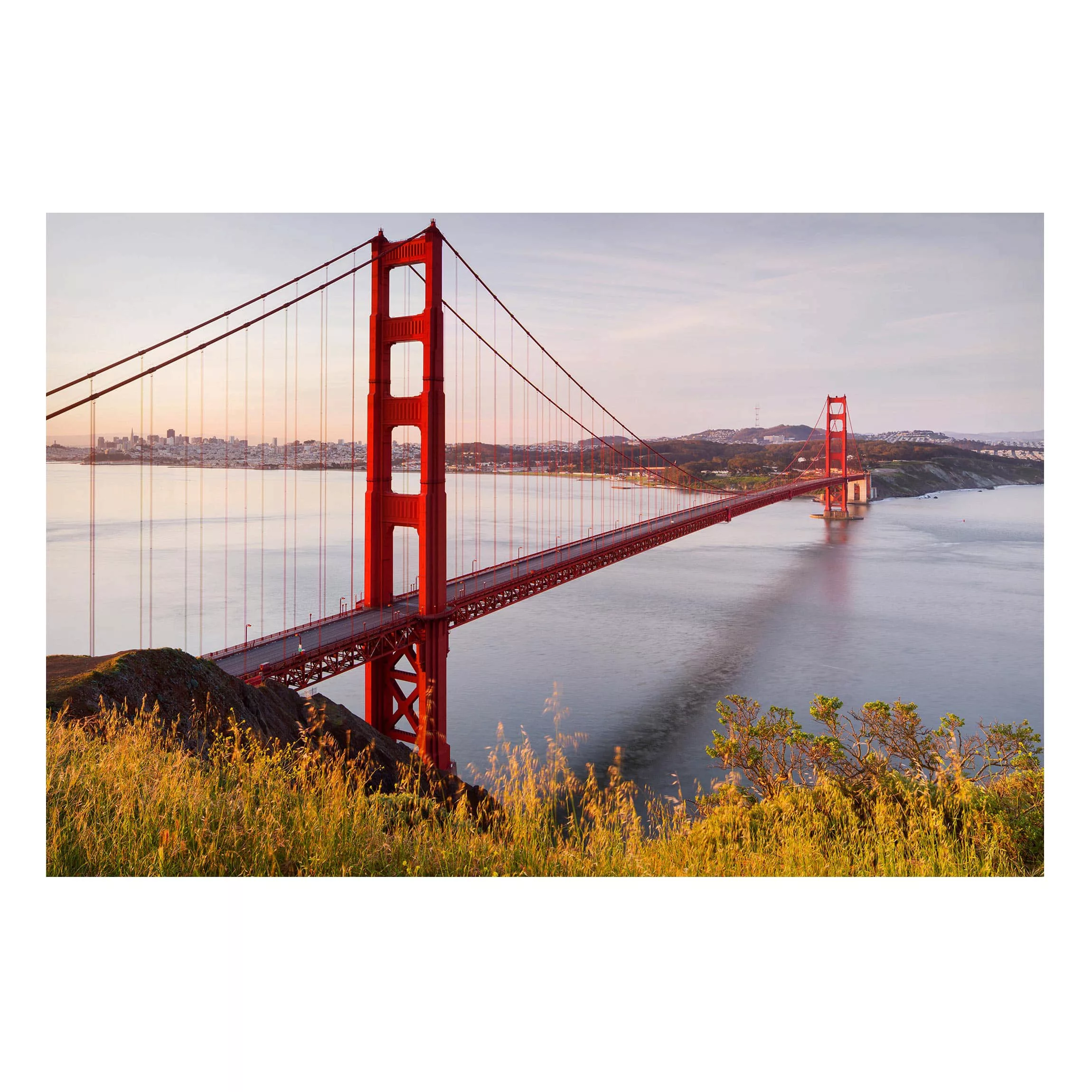 Magnettafel Architektur & Skyline - Querformat 4:3 Golden Gate Bridge in Sa günstig online kaufen