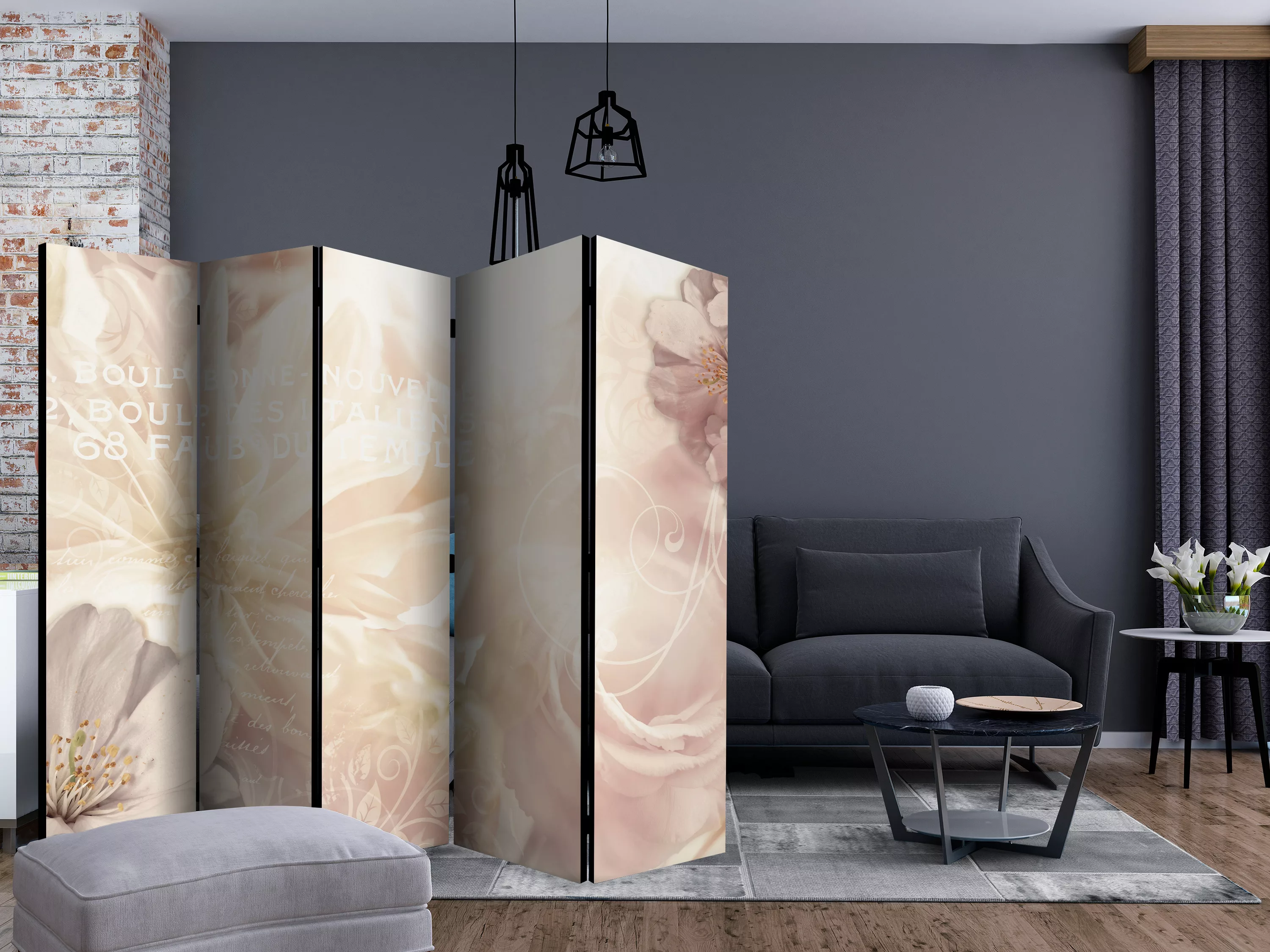 5-teiliges Paravent - Kiss Of Gentleness Ii [room Dividers] günstig online kaufen