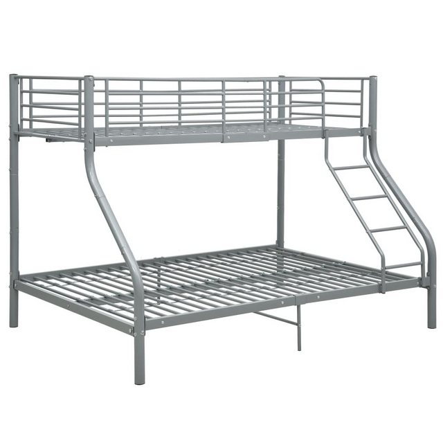 möbelando Hochbett 3000773 (LxH: 210x152 cm) aus Metall in Grau günstig online kaufen