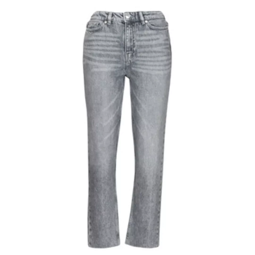 ONLY Onlemily Life Hw Straight Fit Jeans Damen Grau günstig online kaufen