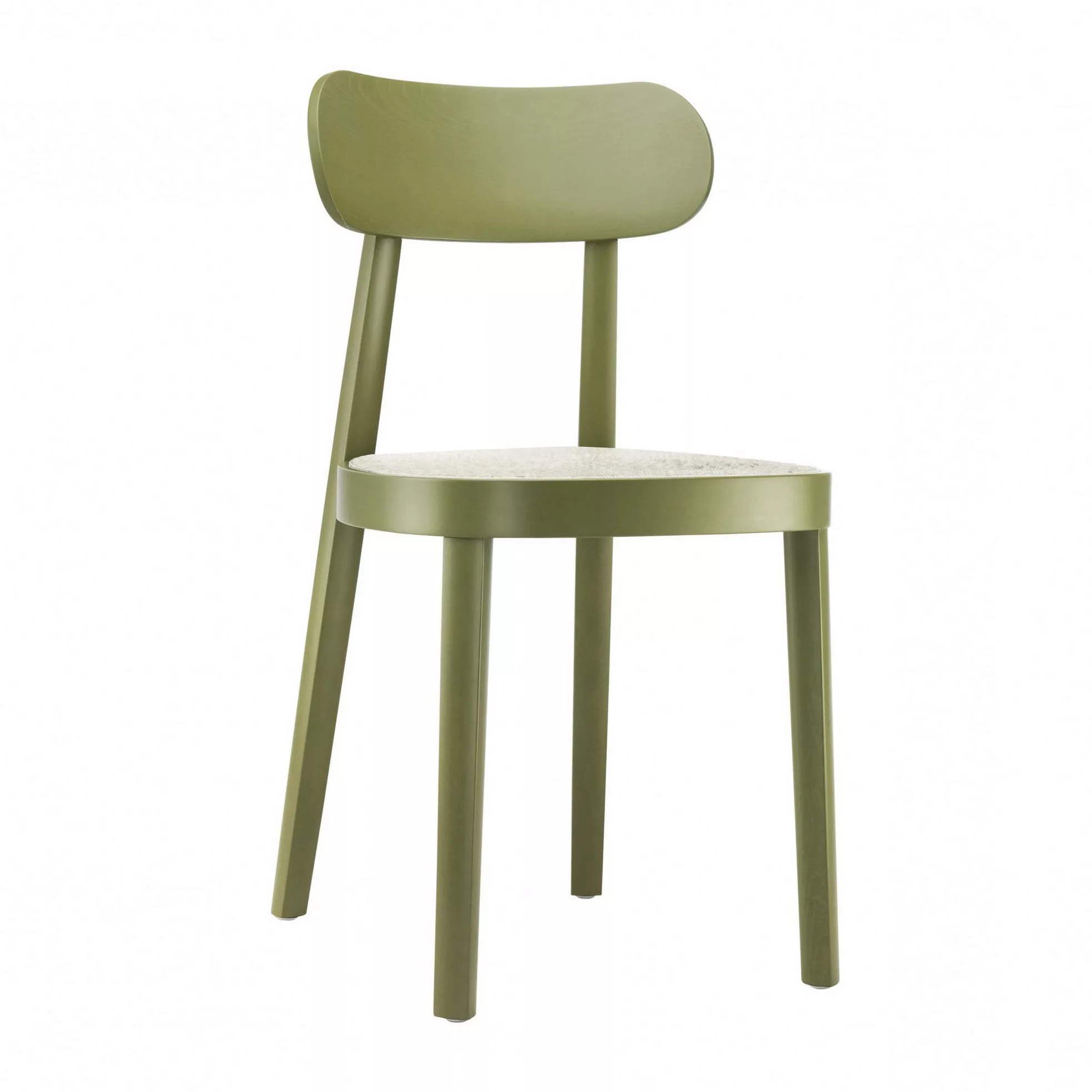 Thonet - 118 SP Stuhl Sitz mit Spiegelpolsterung - olivgrün RAL 6003/Stoff günstig online kaufen