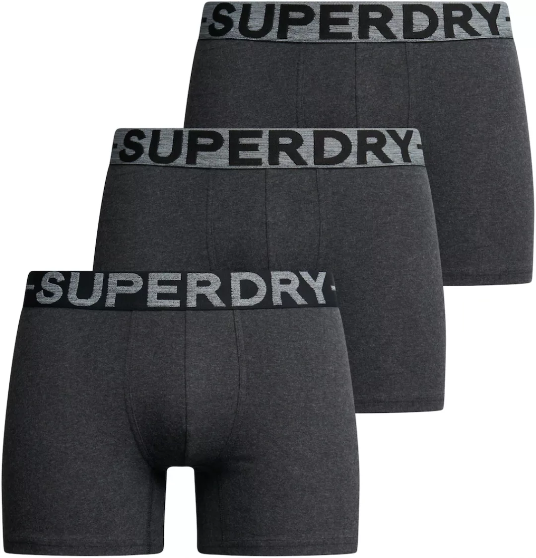 Superdry 3-er Set Boxer Briefs Schwarz, Orange & Grau günstig online kaufen