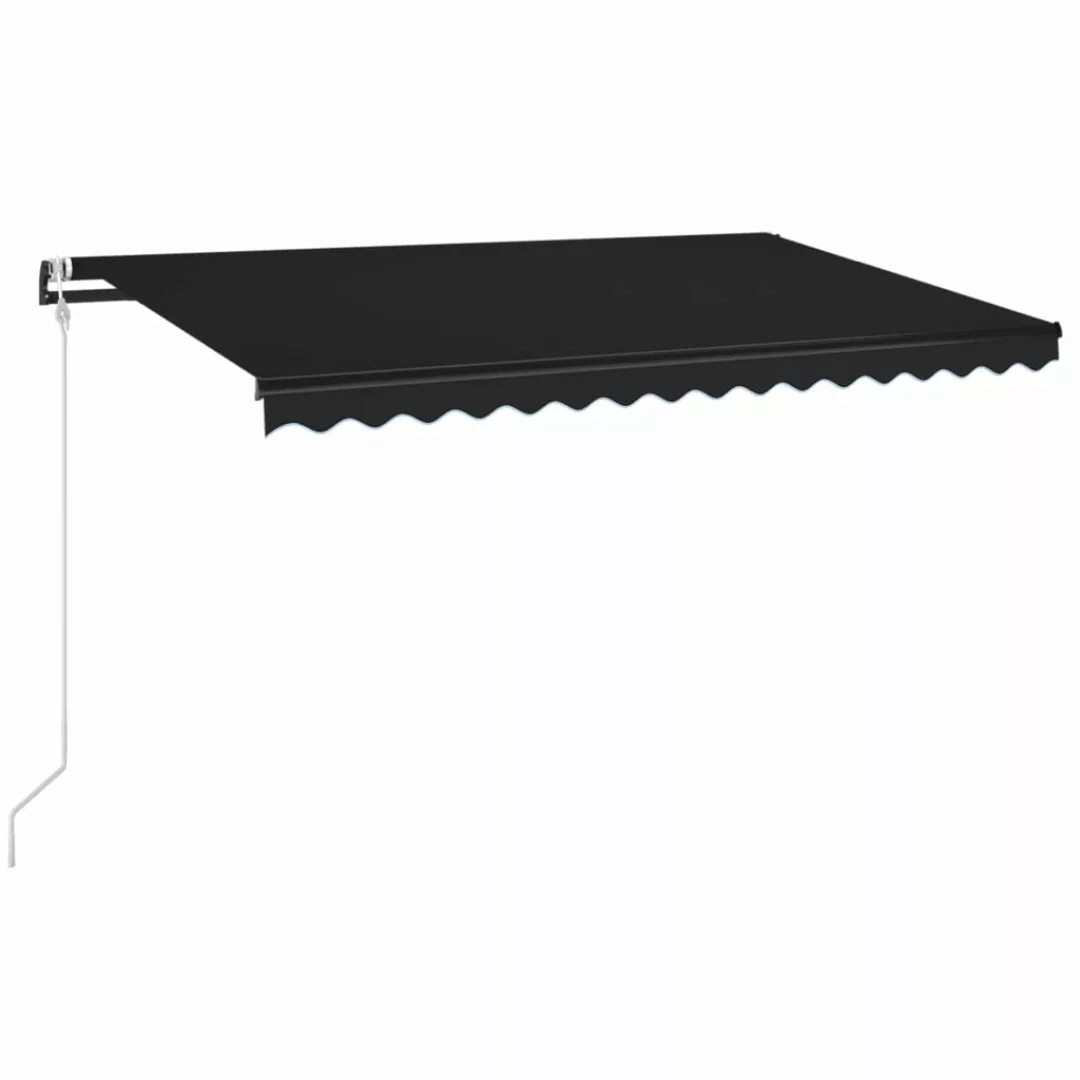 Automatische Markise Mit Led & Windsensor 400x350 Cm Anthrazit günstig online kaufen