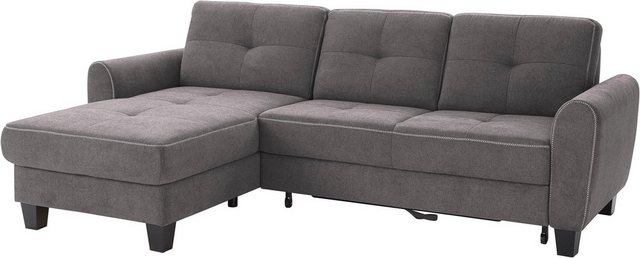 sit&more Ecksofa "Varese L-Form", mit Federkern, wahlweise mit Bettfunktion günstig online kaufen