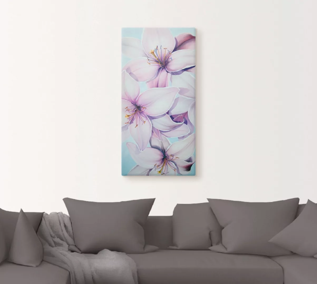 Artland Wandbild "Lilien", Blumen, (1 St.), als Leinwandbild, Poster in ver günstig online kaufen