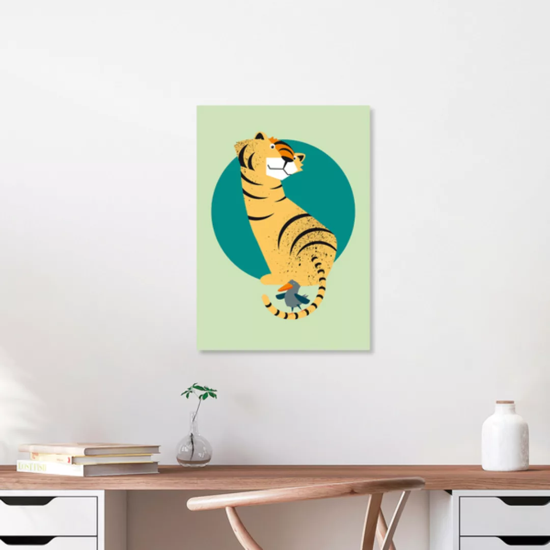 Poster / Leinwandbild - Kinderzimmer-illustration Beste Freunde günstig online kaufen