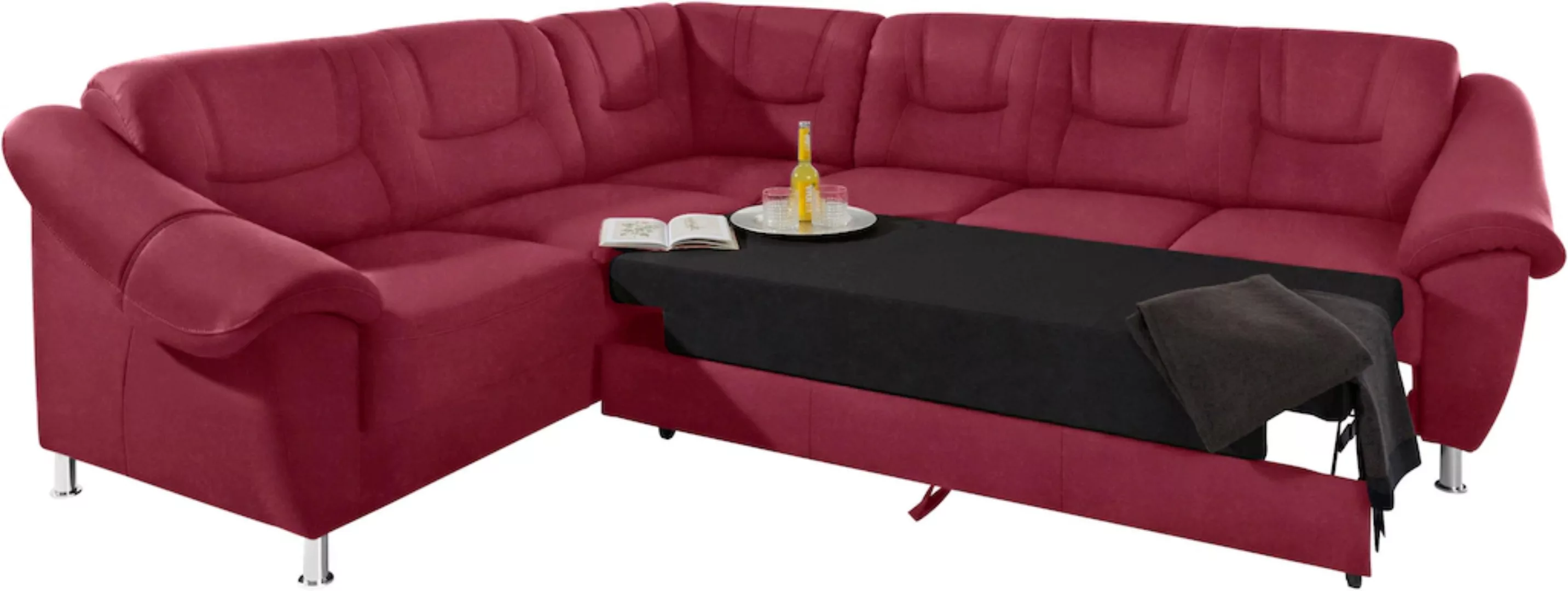 sit&more Ecksofa "Salsa L-Form", mit Federkern, wahlweise mit Bettfunktion günstig online kaufen