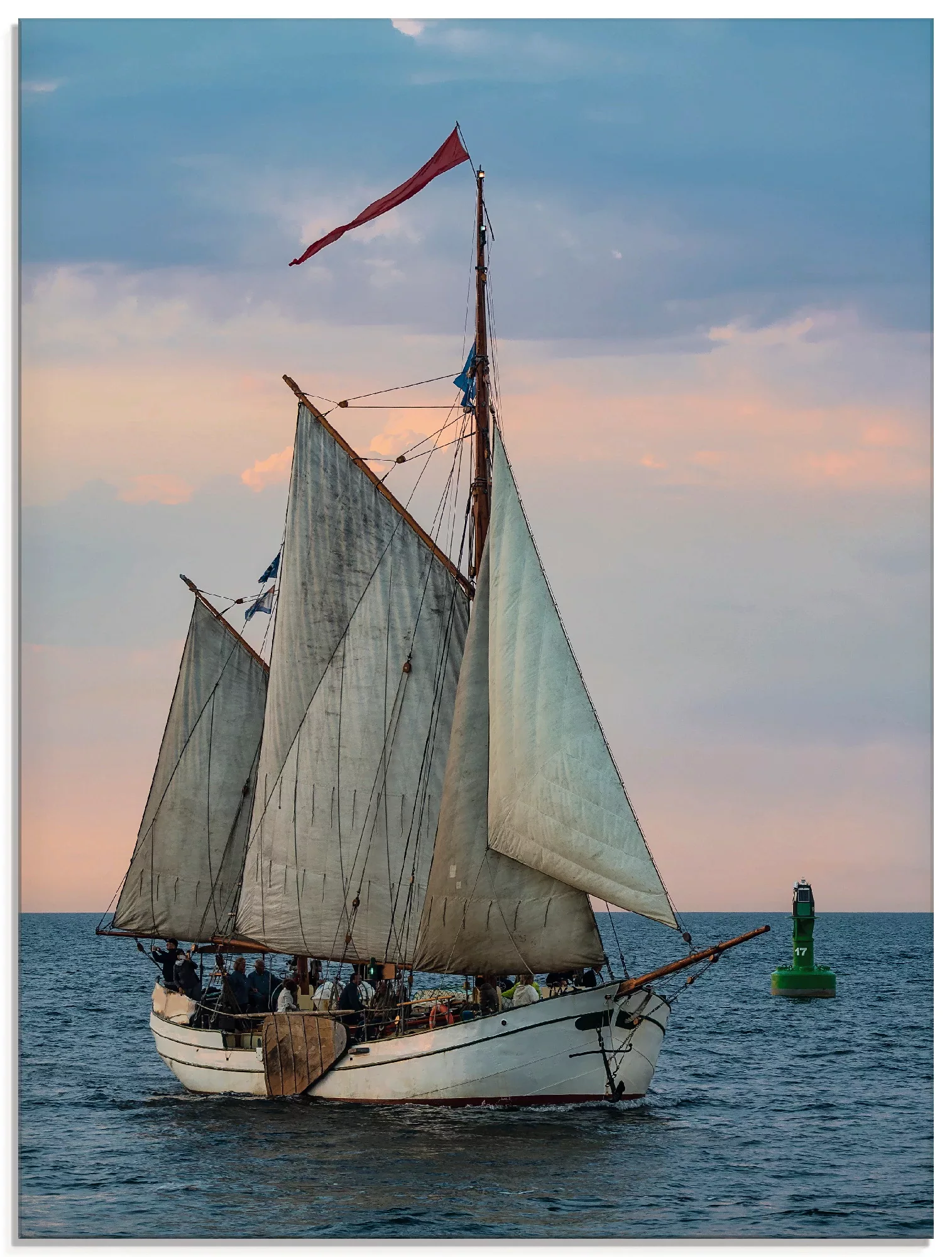 Artland Glasbild "Segelschiff Hanse Sail in Rostock III", Boote & Schiffe, günstig online kaufen