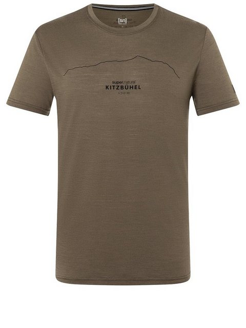 SUPER.NATURAL Print-Shirt Merino T-Shirt M KITZBÜHEL TEE genialer Merion-Ma günstig online kaufen