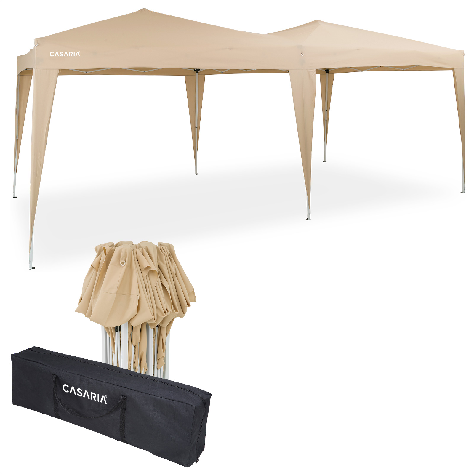 Faltpavillon Beige 3x6m UV-Schutz 50+ günstig online kaufen