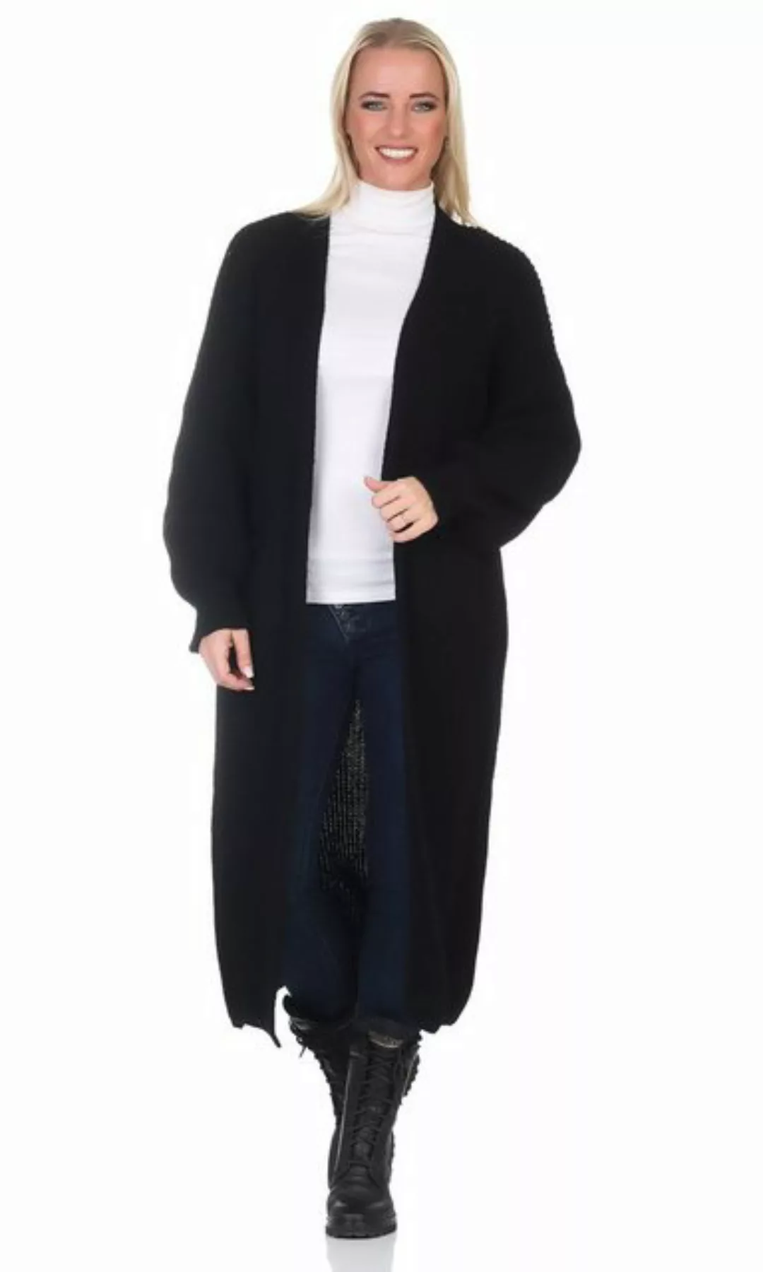 Mississhop Longstrickjacke extra lange Strickjacke Cardigan Jacke M.384 günstig online kaufen