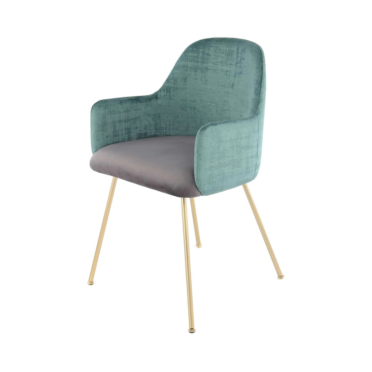 MeGusta Moderner Stuhl Grün Polsterstuhl Esszimmerstuhl mit Armlehne Mia günstig online kaufen