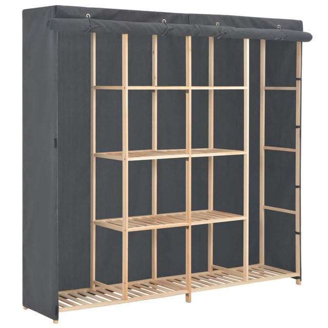 vidaXL Kleiderschrank Kleiderschrank Stoffschrank Grau 173 x 40 x 170 cm St günstig online kaufen