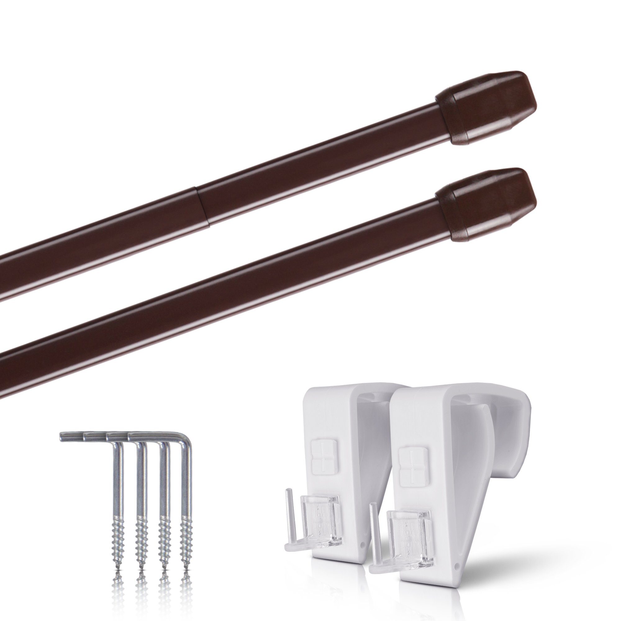 Bestlivings Gardinenstange Bistrostange Vitragestange (2er-Pack), ausziehba günstig online kaufen