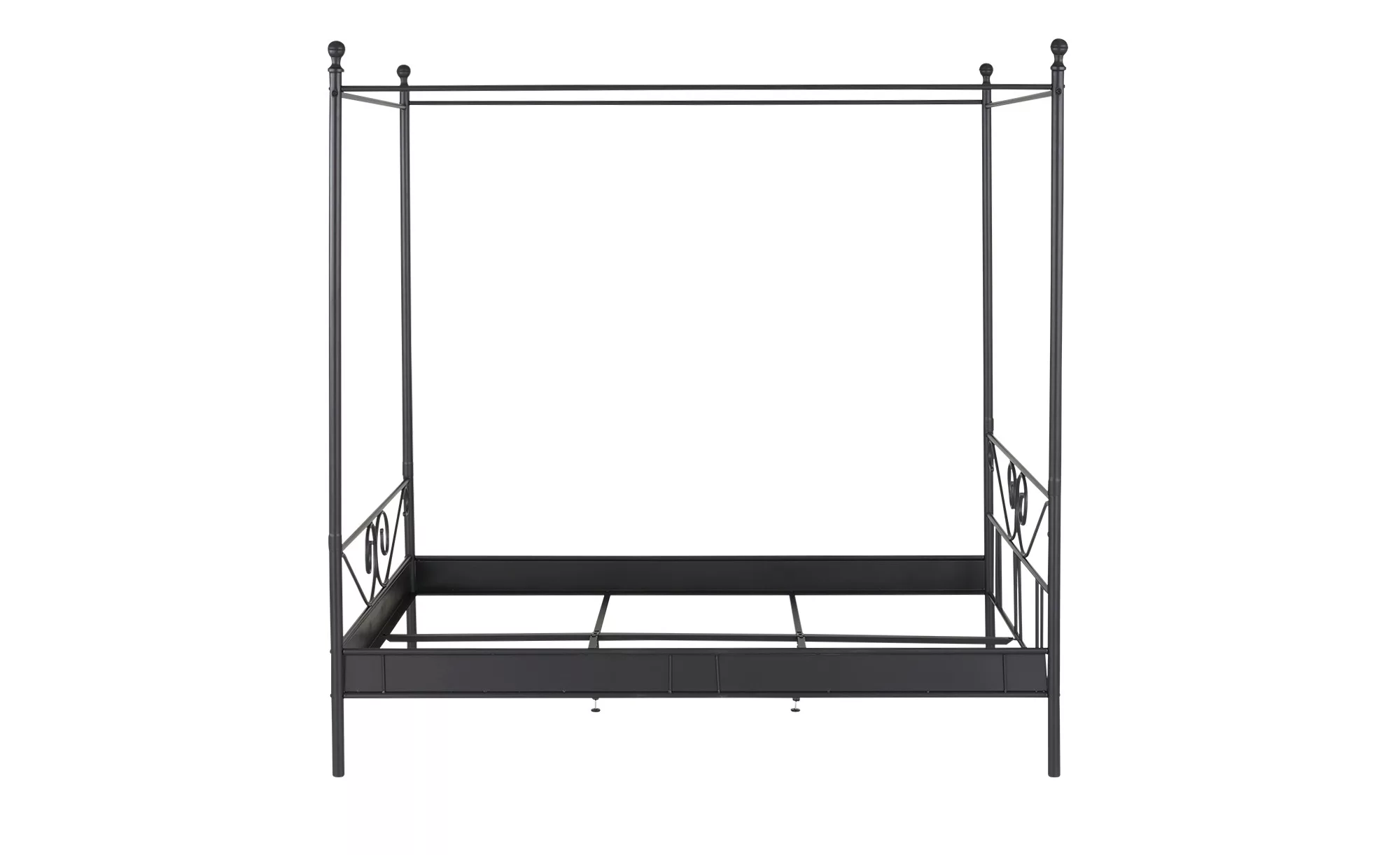 Metall-Himmelbett  Manege - schwarz - 147 cm - 209 cm - 209 cm - Sconto günstig online kaufen