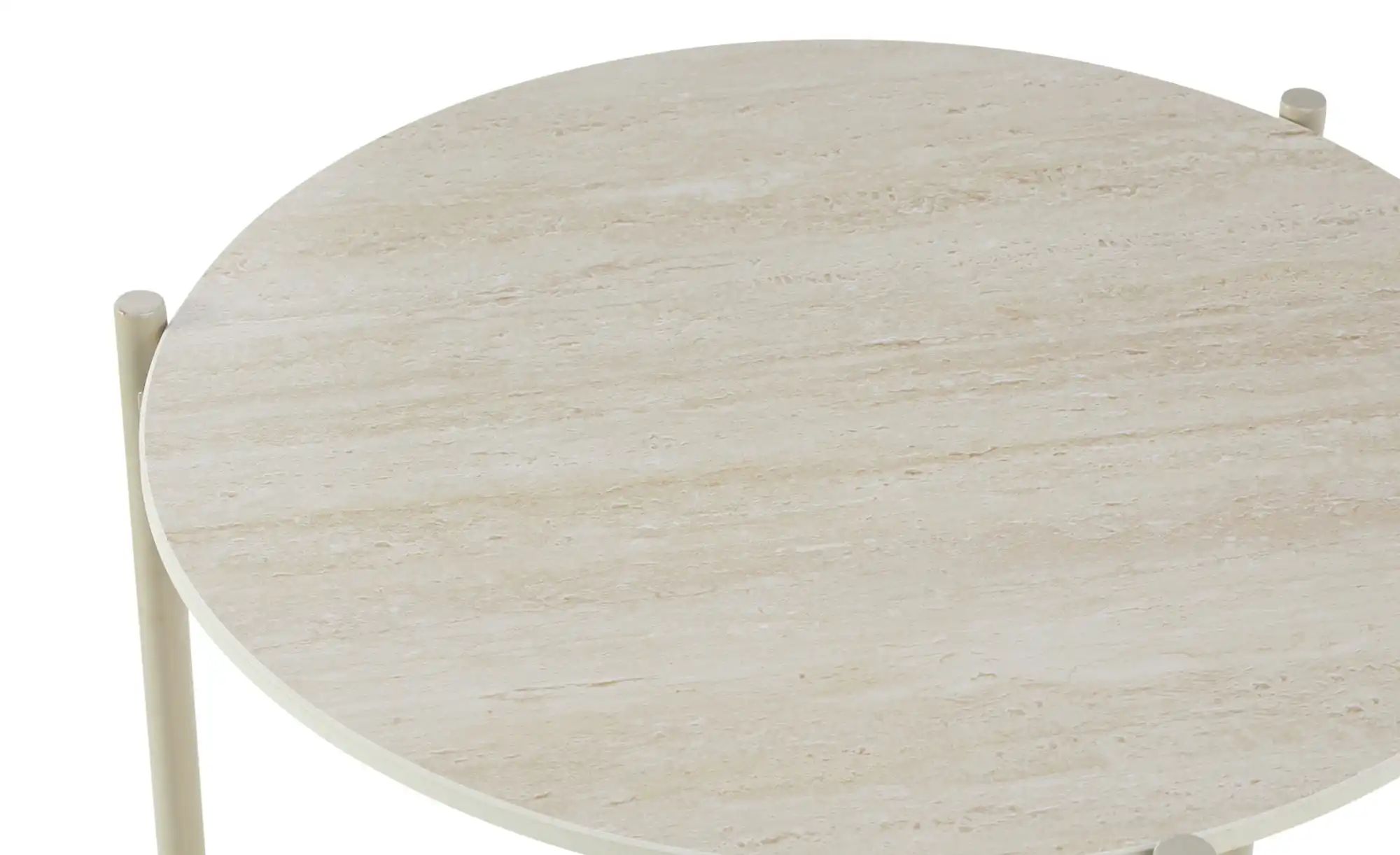 Beistelltisch  Basiluzzo ¦ beige ¦ Maße (cm): H: 50  Ø: 50 Tische > Beistel günstig online kaufen