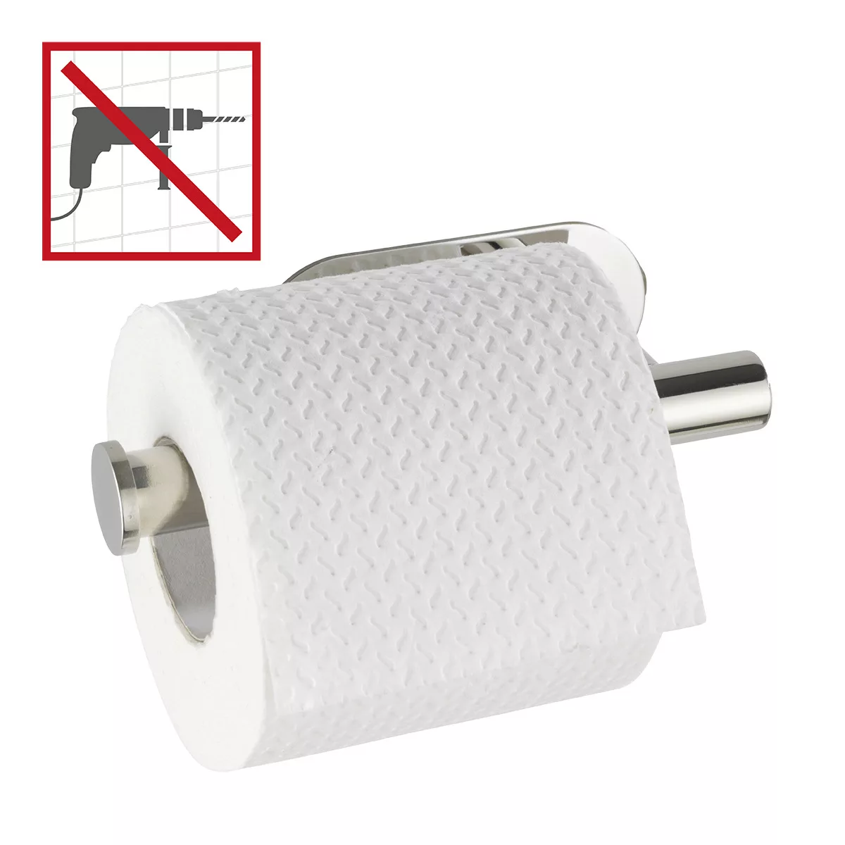 Toilettenpapierhalter Salve Edelstahl glänzend ohne bohren selbstklebend Ma günstig online kaufen