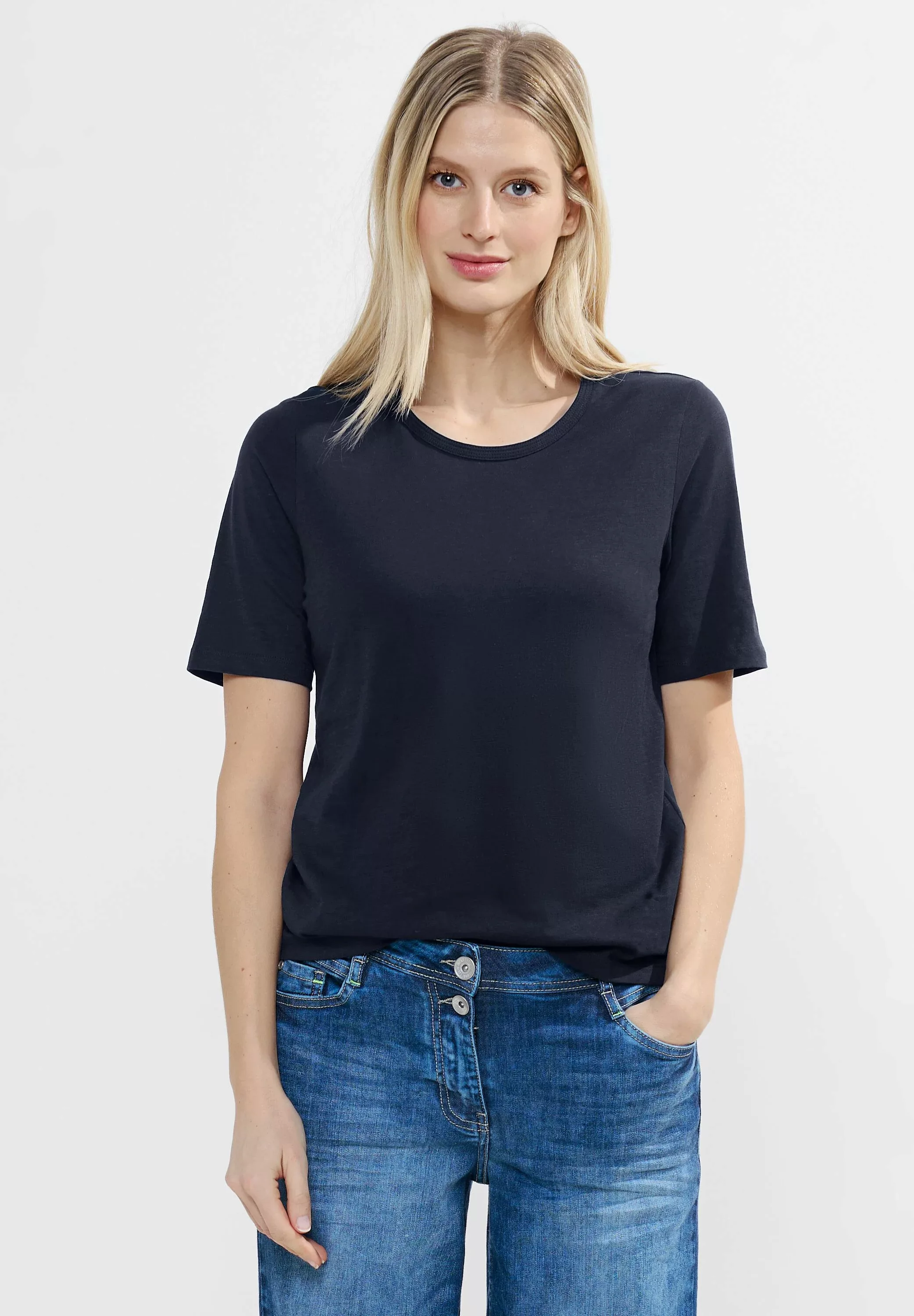 Cecil T-Shirt mit Rundhalsausschnitt günstig online kaufen