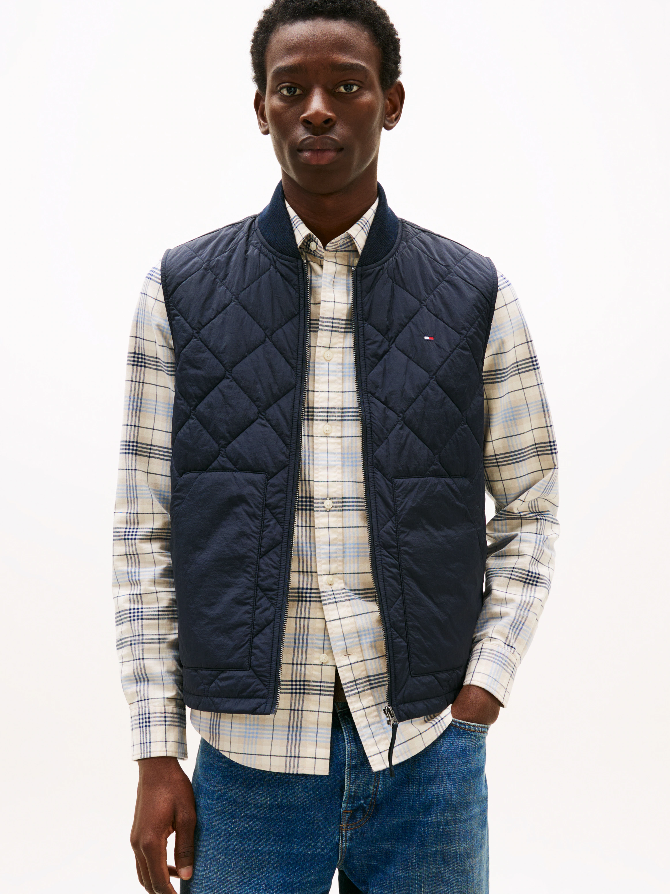 Tommy Hilfiger Steppweste "DIAMOND QUILTED VEST", mit Rautenmuster günstig online kaufen