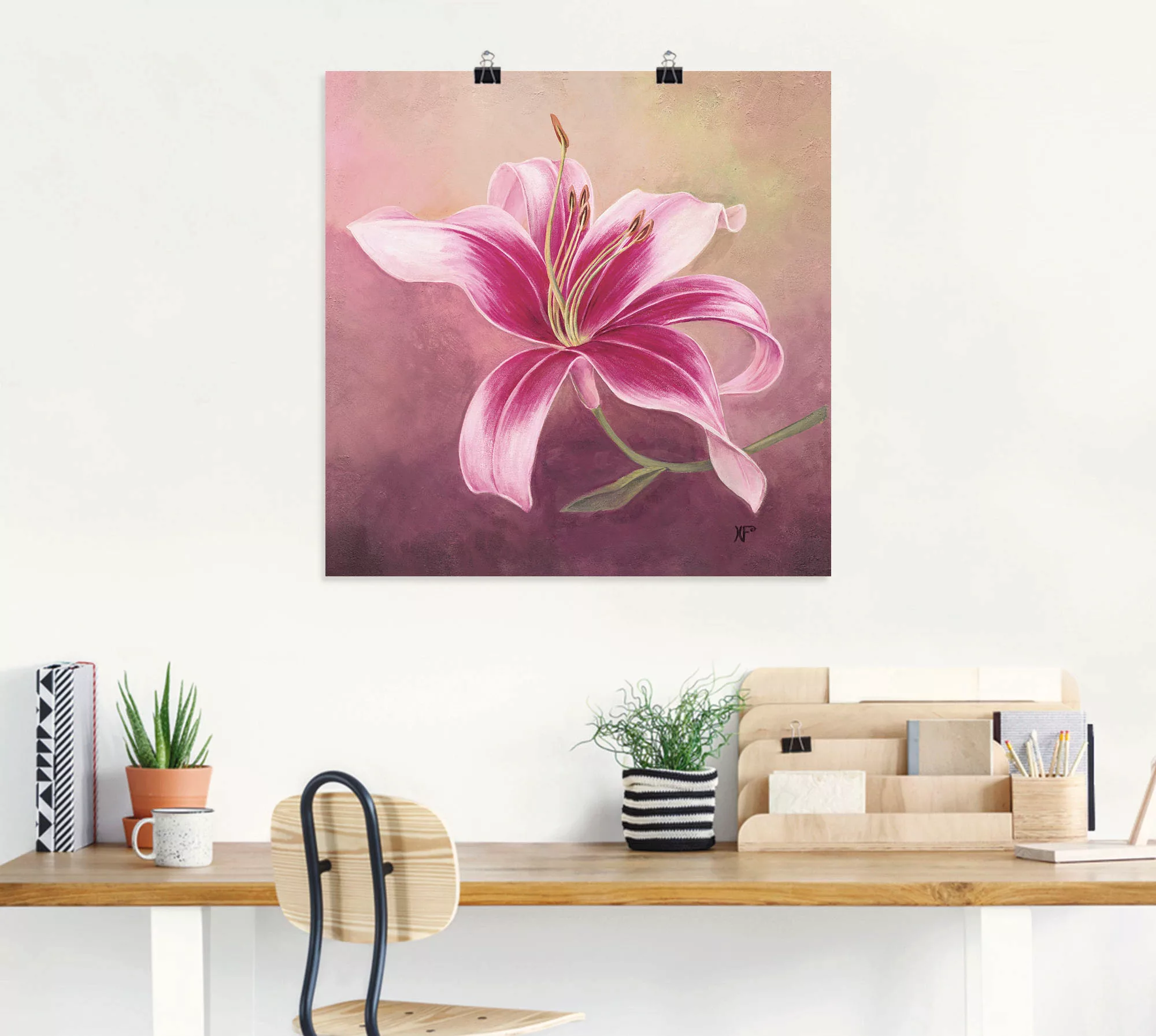 Artland Wandbild »Frühe Lilie«, Blumen, (1 St.), als Leinwandbild, Poster i günstig online kaufen