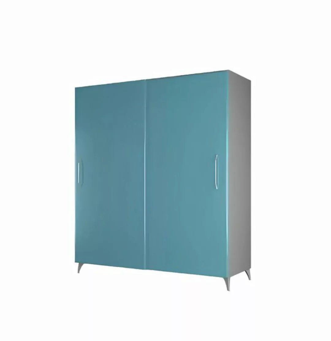 Xlmoebel Kleiderschrank Moderne Blaue Schlafzimmerschränke (1-St., Kleiders günstig online kaufen