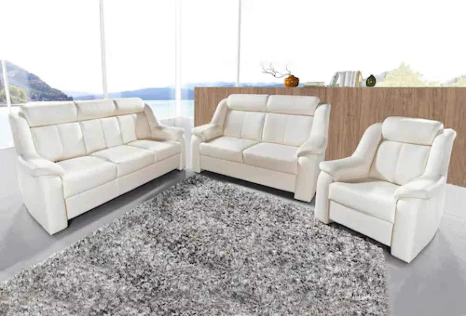 sit&more Polstergarnitur "Basel", Set, bestehend aus 3-Sitzer + 2-Sitzer + günstig online kaufen
