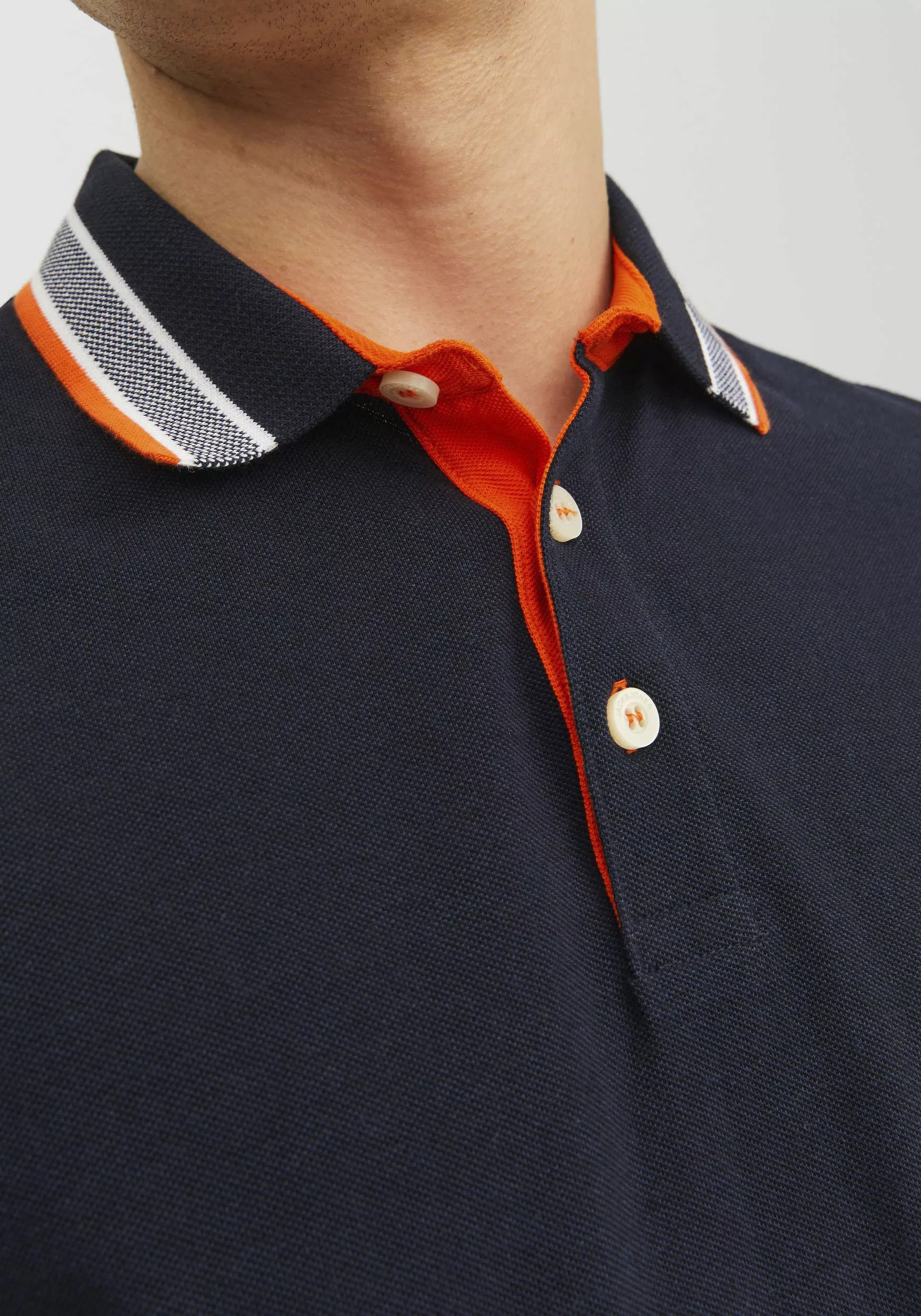 Jack & Jones Poloshirt Polo Shirt JJEPAULOS Sommer Hemd Kragen Pique Cotton günstig online kaufen