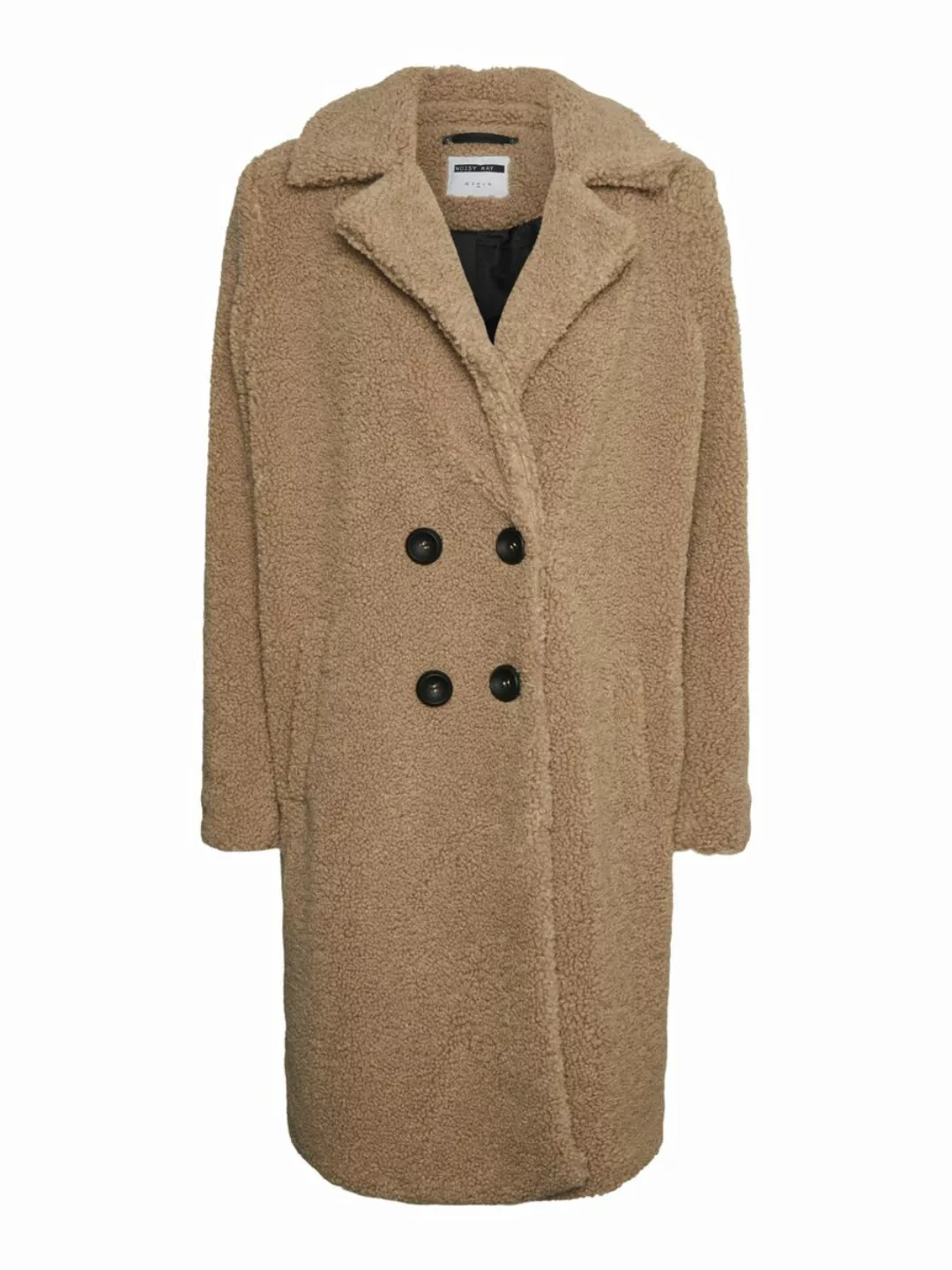 NOISY MAY Doppelreihiger Mantel Damen Beige günstig online kaufen