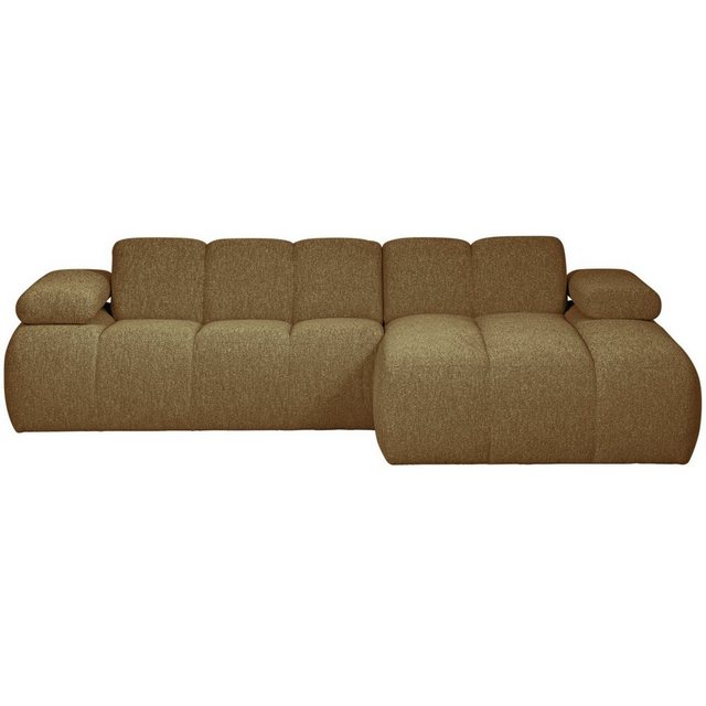 WOOOD Ecksofa Longchair-Sofa Mojo Rechts - Bouclé Beige meliert, Freistellb günstig online kaufen