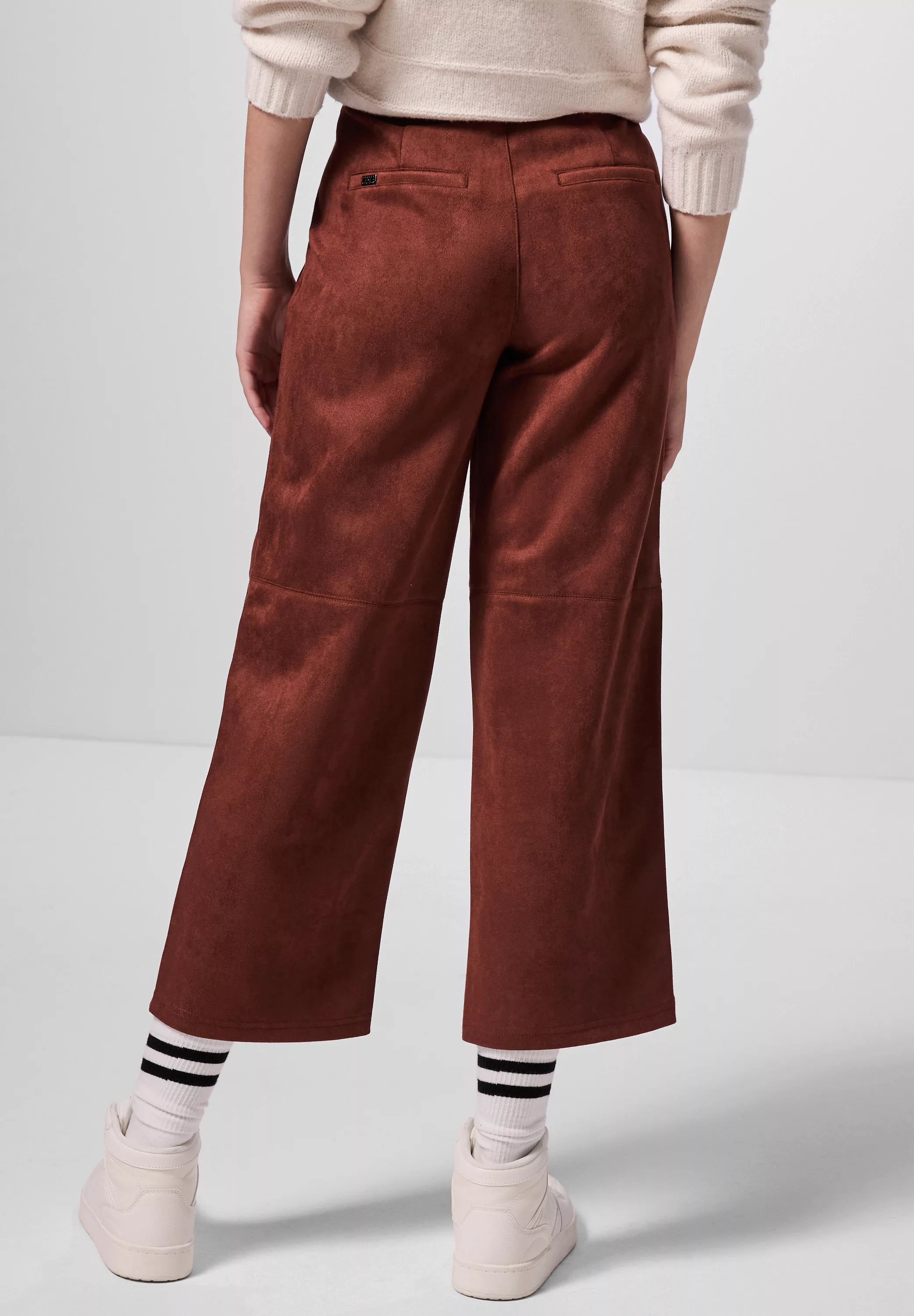 STREET ONE STUDIO Lederimitathose, High Waist günstig online kaufen