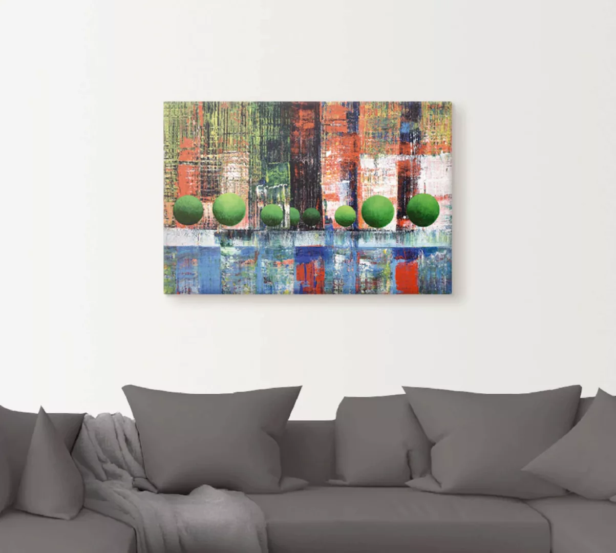 Artland Wandbild "Skyline Vancouver Downtown abstrakt", Kanada, (1 St.), al günstig online kaufen