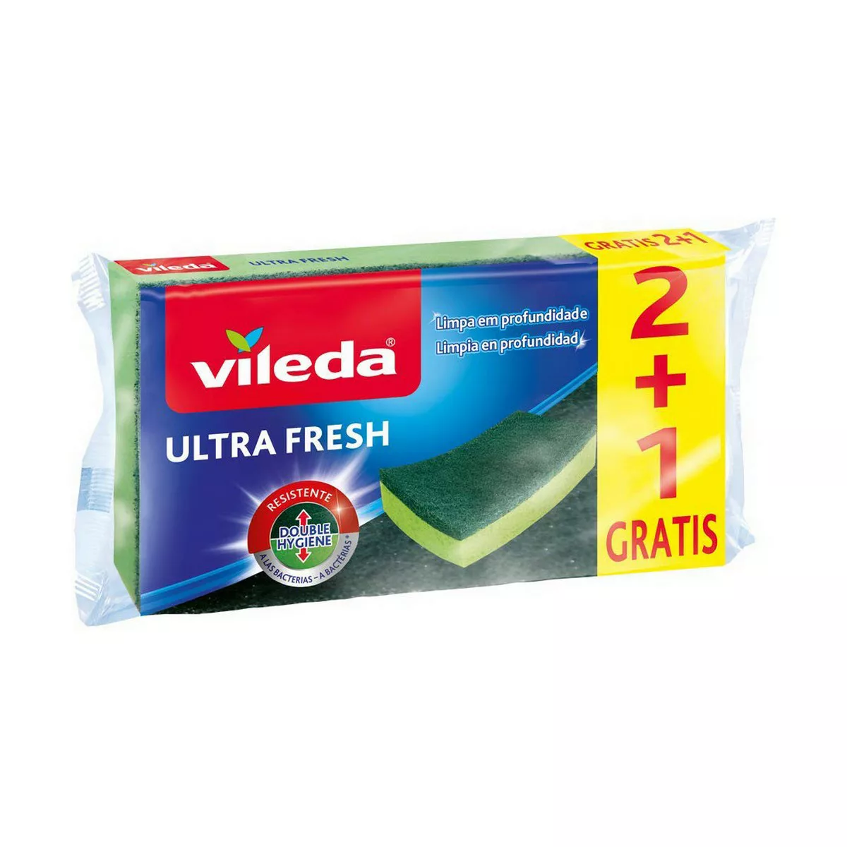 Scheuerschwamm Vileda Ultra Fresh 3 Stücke günstig online kaufen