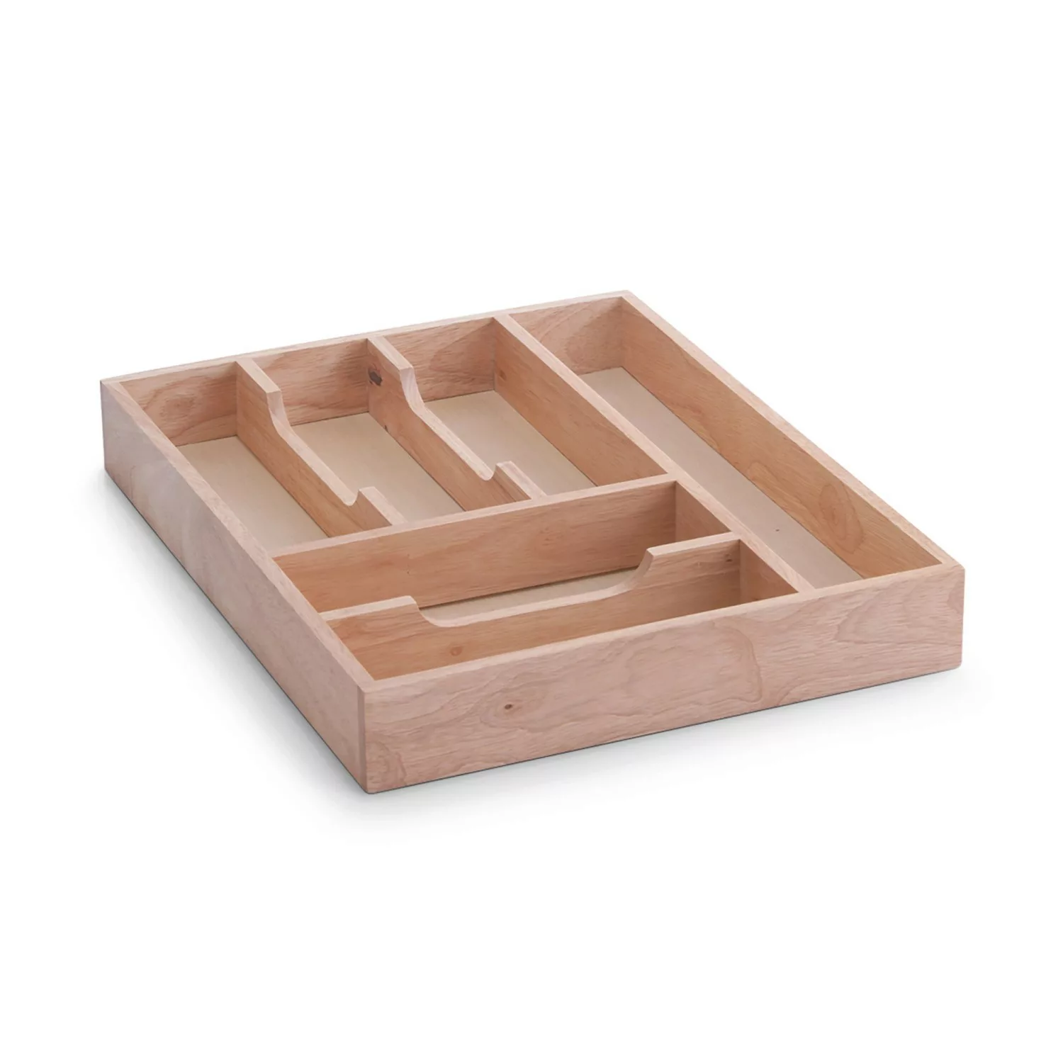 Zeller Besteckkasten Gummibaum 6 cm x 43 cm x 34 cm Natur günstig online kaufen
