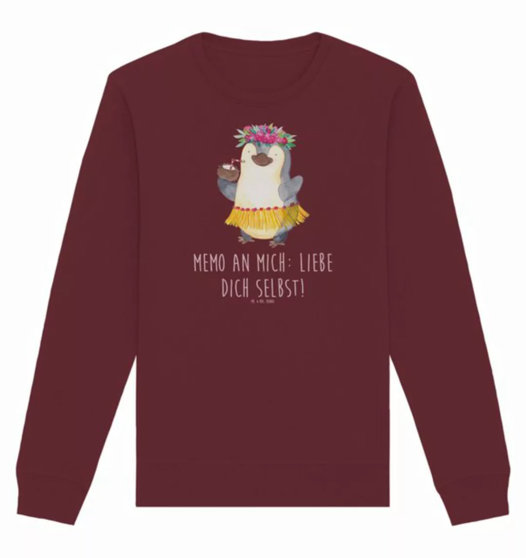 Mr. & Mrs. Panda Longpullover Größe XL Pinguin Kokosnuss - Burgundy - Gesch günstig online kaufen