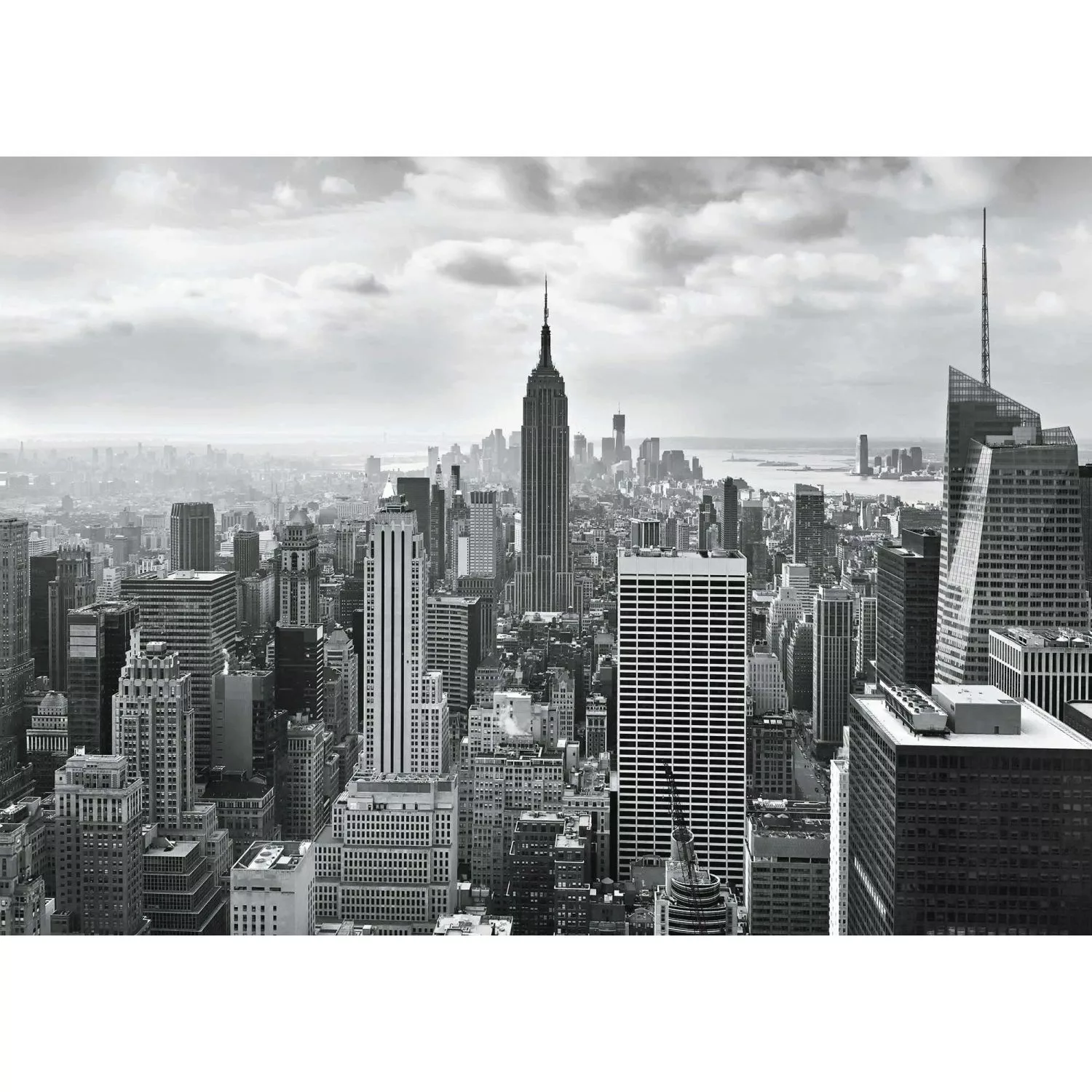 Sanders & Sanders Fototapete New York Grau 368 x 254 cm 612204 günstig online kaufen