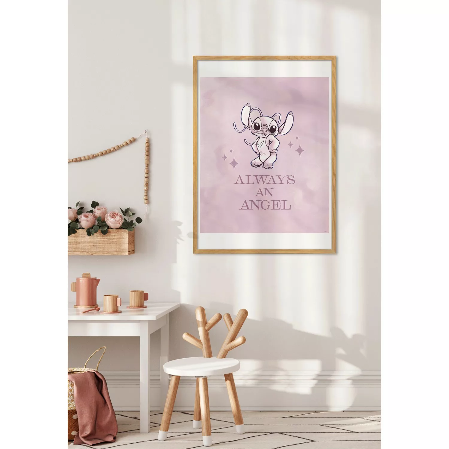 Komar Bild "Komar Wandbild- Stitch Always an Angel - Größe 50 x 70 cm", Dis günstig online kaufen