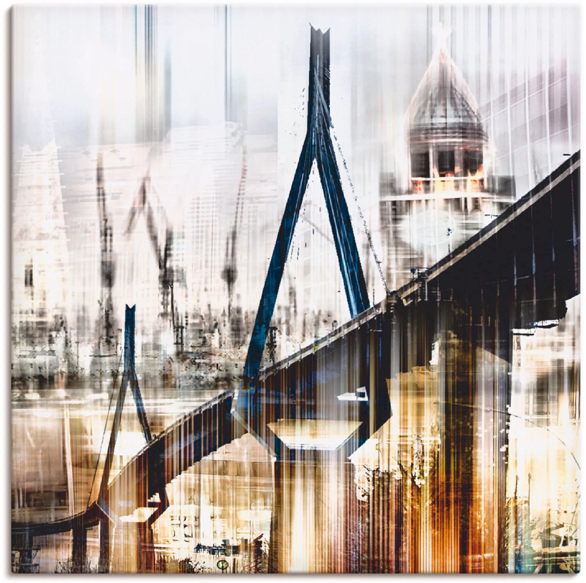 Artland Wandbild "Hamburg Skyline Collage III", Deutschland, (1 St.) günstig online kaufen