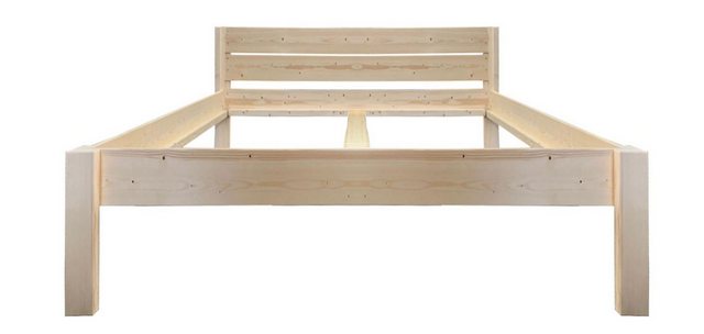 LIEGEWERK Holzbett Designbett mit Kopfteil Bett 90x200 100x200 140x200 180x günstig online kaufen