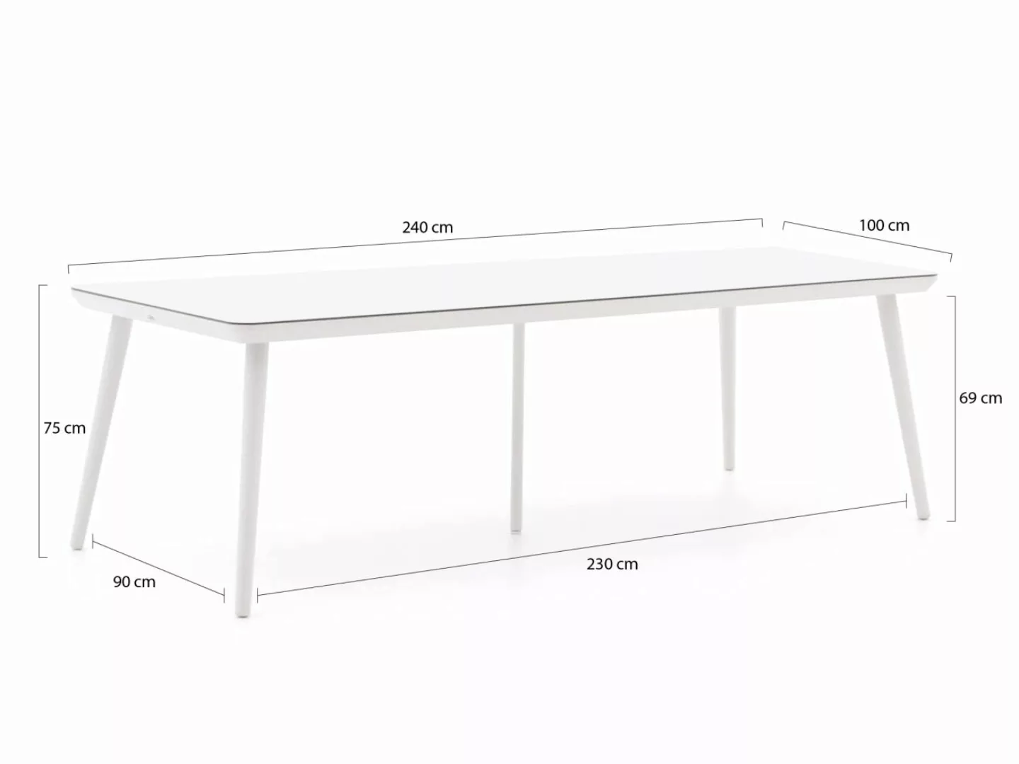 Hartman Sophie Studio Gartentisch 240x100 cm günstig online kaufen