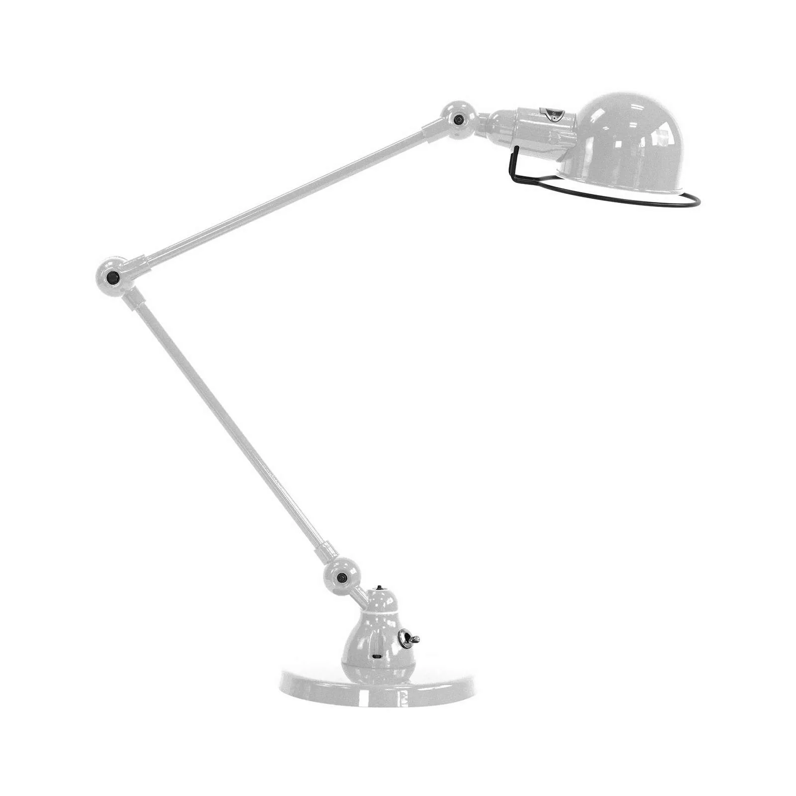Jieldé Signal SI333 Tischlampe mit Fuß, silbergrau günstig online kaufen