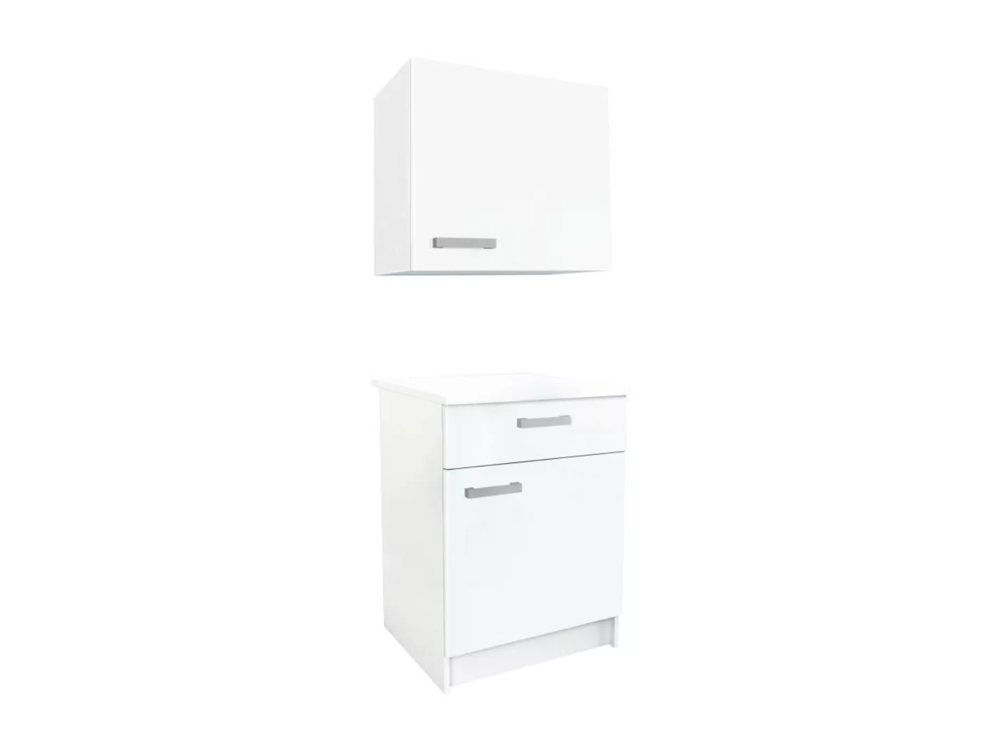 Küchenschränke - 1 Unterschrank & 1 Oberschrank - 2 Türen & 1 Schublade - W günstig online kaufen