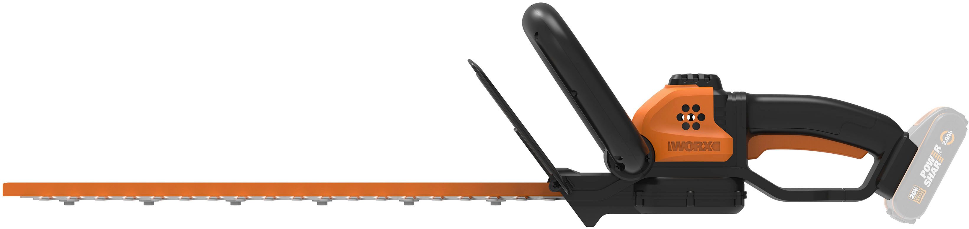 Worx Akku-Heckenschere "WG261E.9", 44 cm Schwertlänge, 16 mm Zahnabstand, o günstig online kaufen