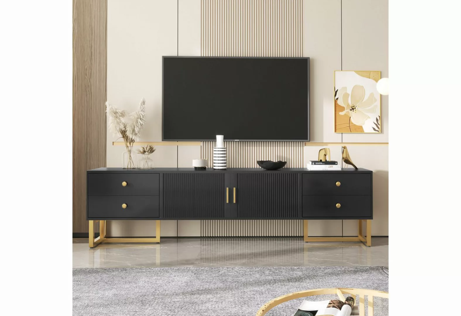 BlingBin TV-Schrank Lowboard, TV-Board, Fernsehtisch für 70-79 Zoll (1er Se günstig online kaufen